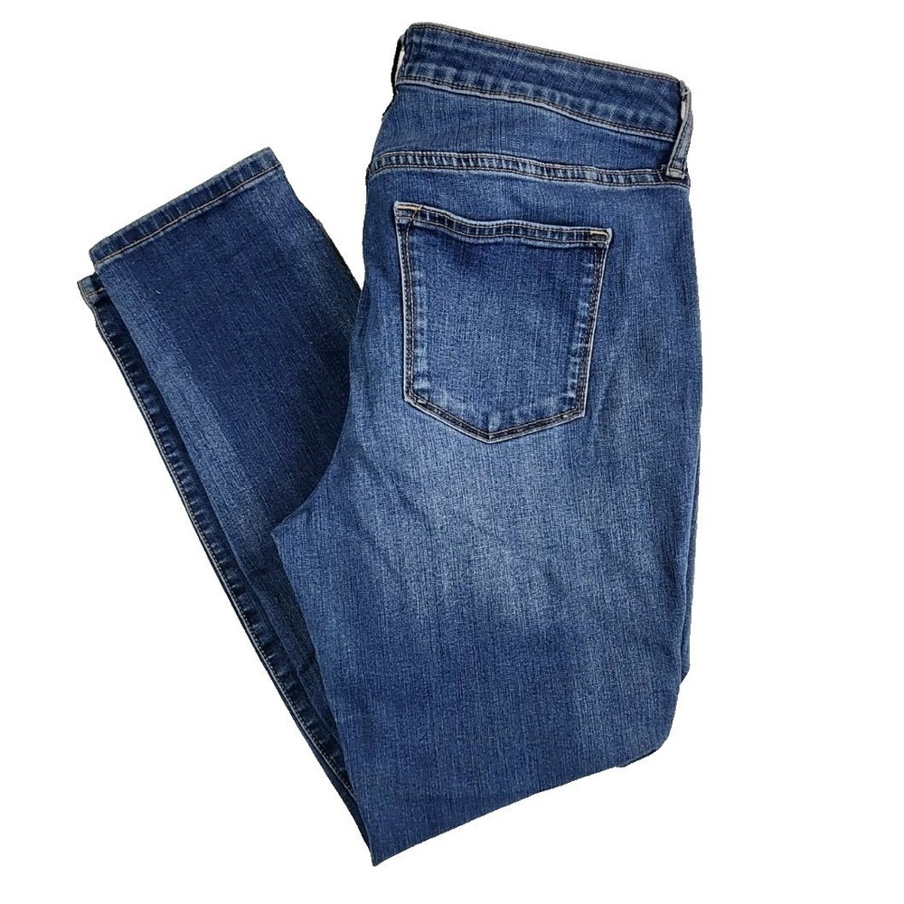 Sonoma Skinny Blue Jeans Women 12 Medium Wash Stretch Denim Casual Classic - Picture 1 of 8